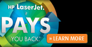 HP Laserjet: It PAYS you back.